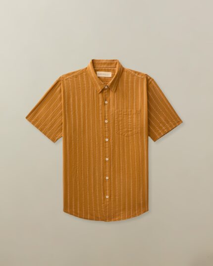 Men’s Hudson Shirt in Organic Cotton Dobby