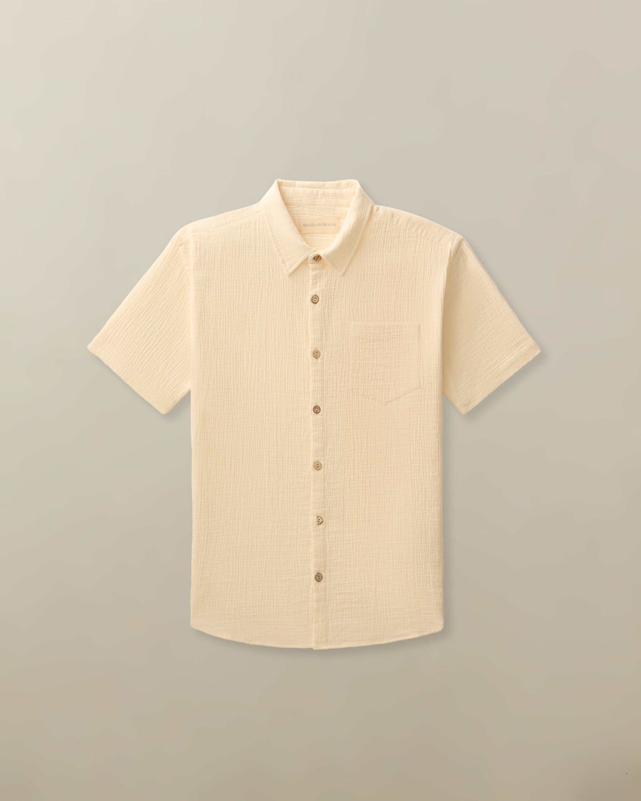 Men's Hudson Shirt in Organic Cotton Seersucker