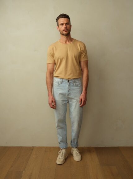 Men's Pilon Japanese Railroad Stripe Denim Jean