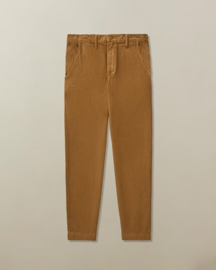 Men's Pilon Trouser in Garment Dyed Recycled Cotton - Final Sale