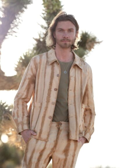 Men's Santos Jacket in Hand-Dyed Shibori - Final Sale