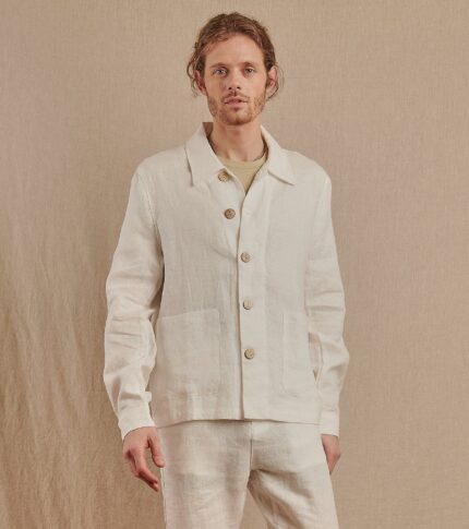 Men's Santos Jacket in Linen - Final Sale