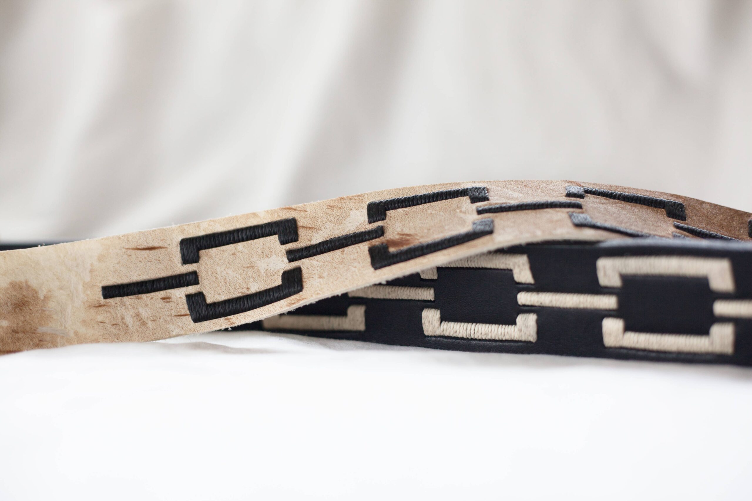 Stick & Ball - Correntino Polo Belt - Rawhide/Black - Image 3