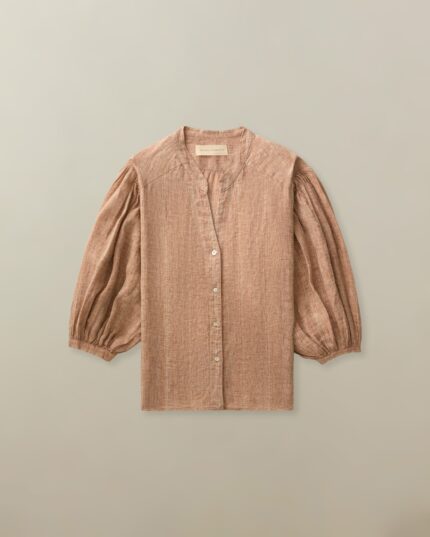 Women's Edith Blouse in Linen Jacquard