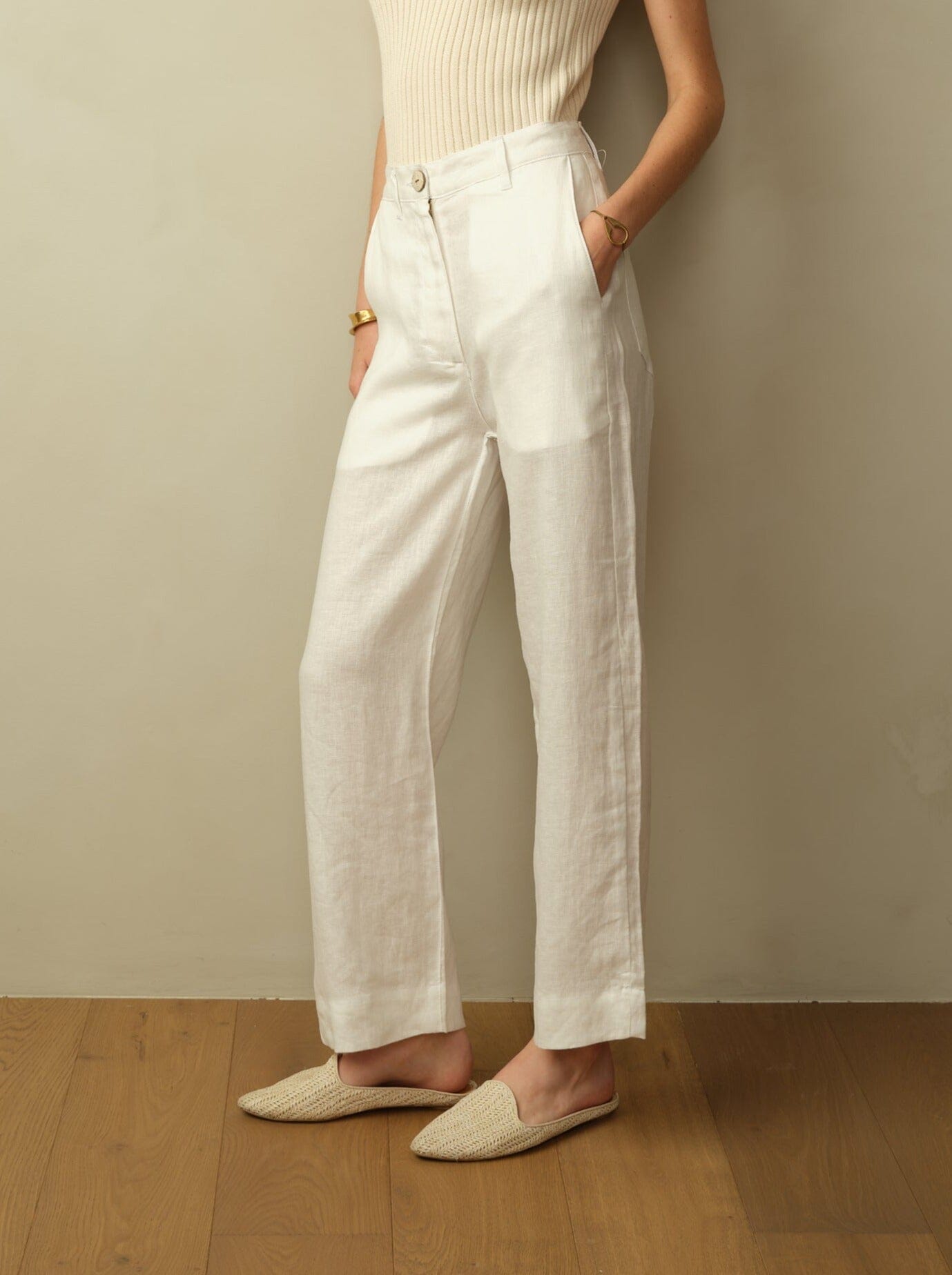 Women's Mallorca Linen Culotte - Final Sale - Image 7