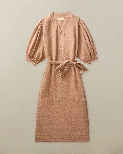 Women’s Marrakech Dress in Linen Jacquard