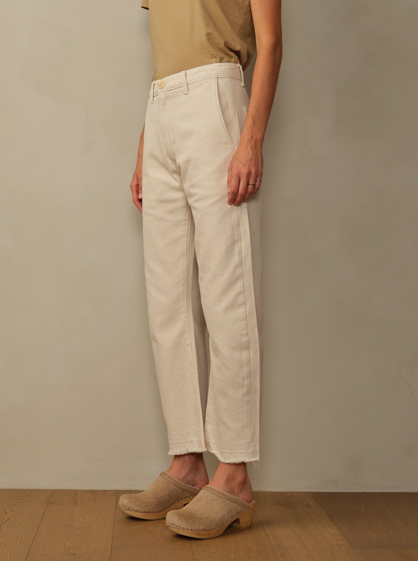 Women's Pilon Pant in Garment Dyed Recycled Cotton - Image 3