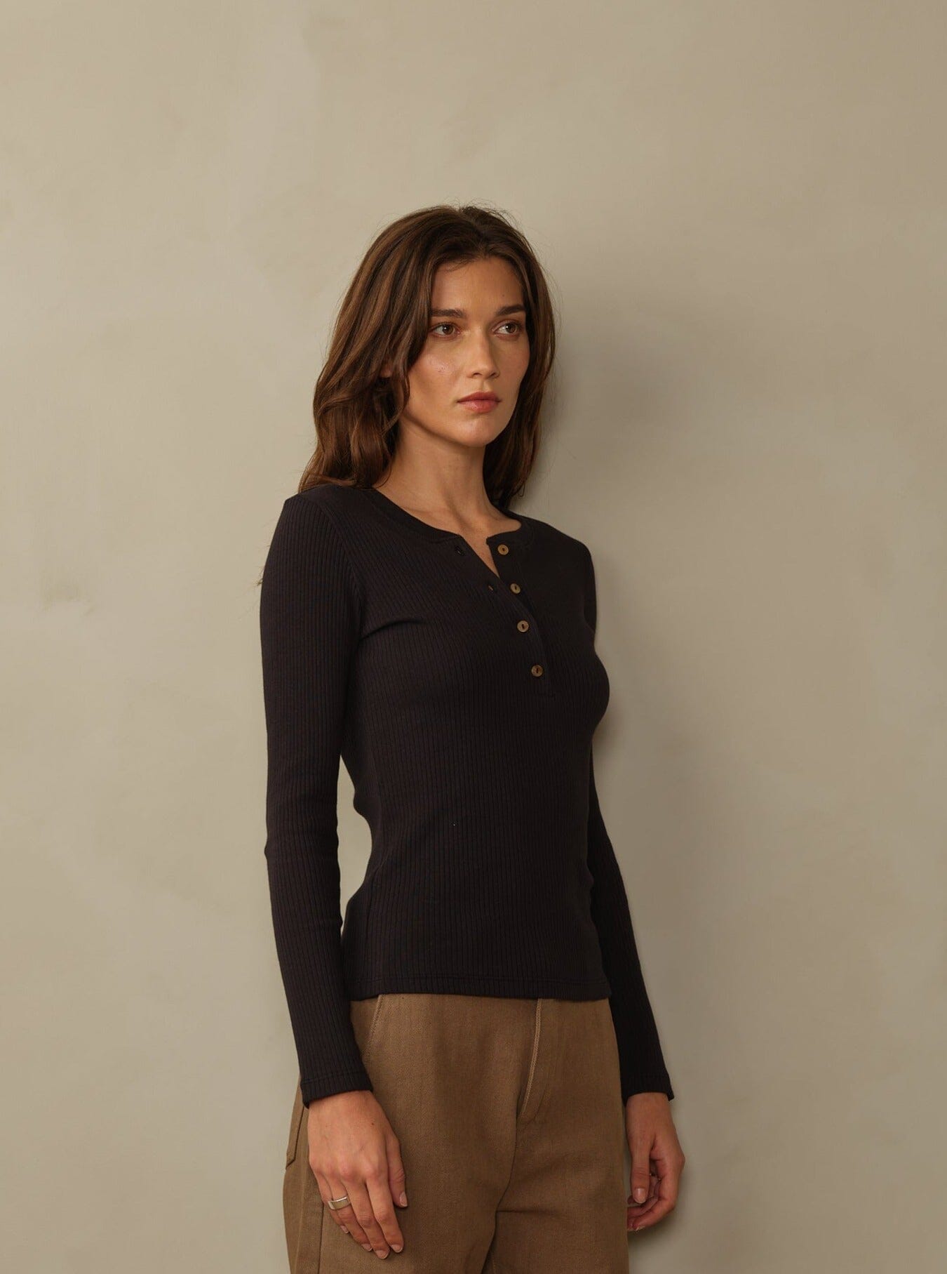 Women's Tasmen Ribbed Henley - Final Sale - Image 11