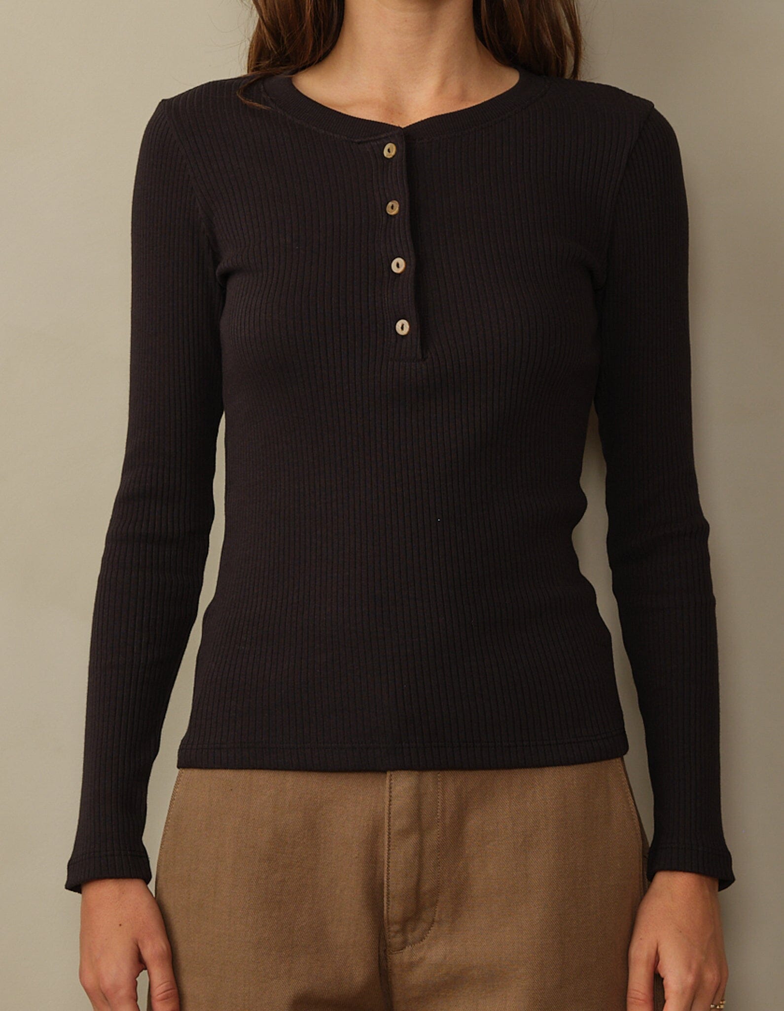 Women's Tasmen Ribbed Henley - Final Sale - Image 10