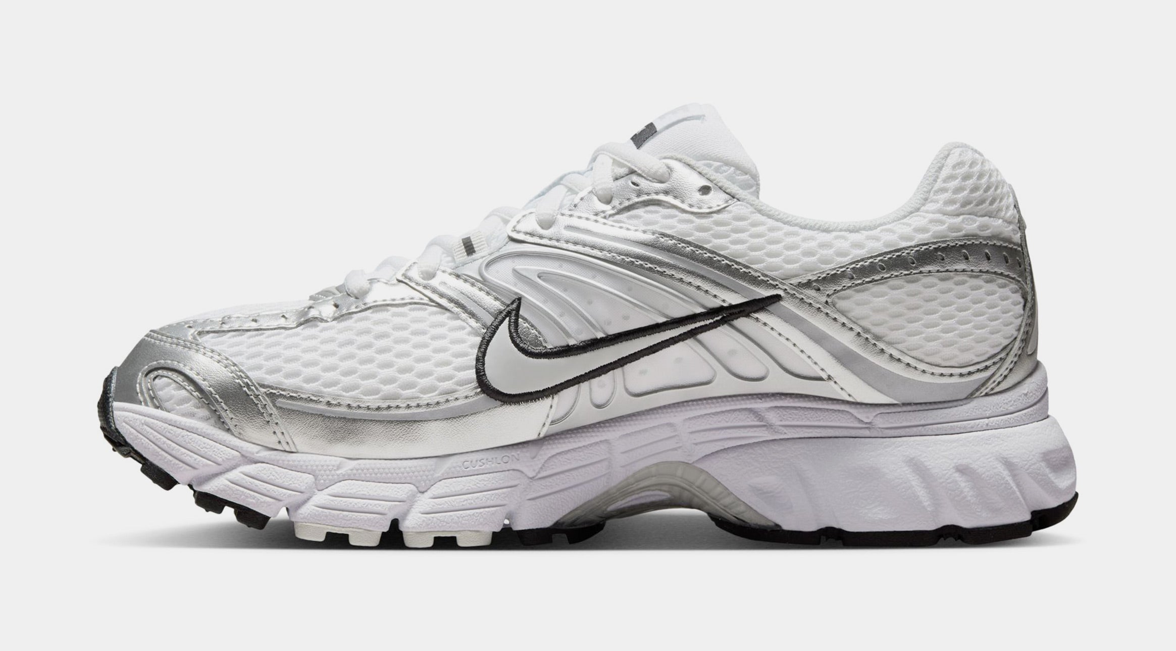 Air Max Moto 2K Womens Running Shoes (White/Metallic Silver/Black/Photon Dust) - Image 3