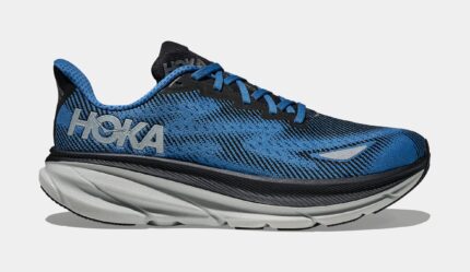 Clifton 9 GTX Mens Running Shoes (Black/Electric Aqua)