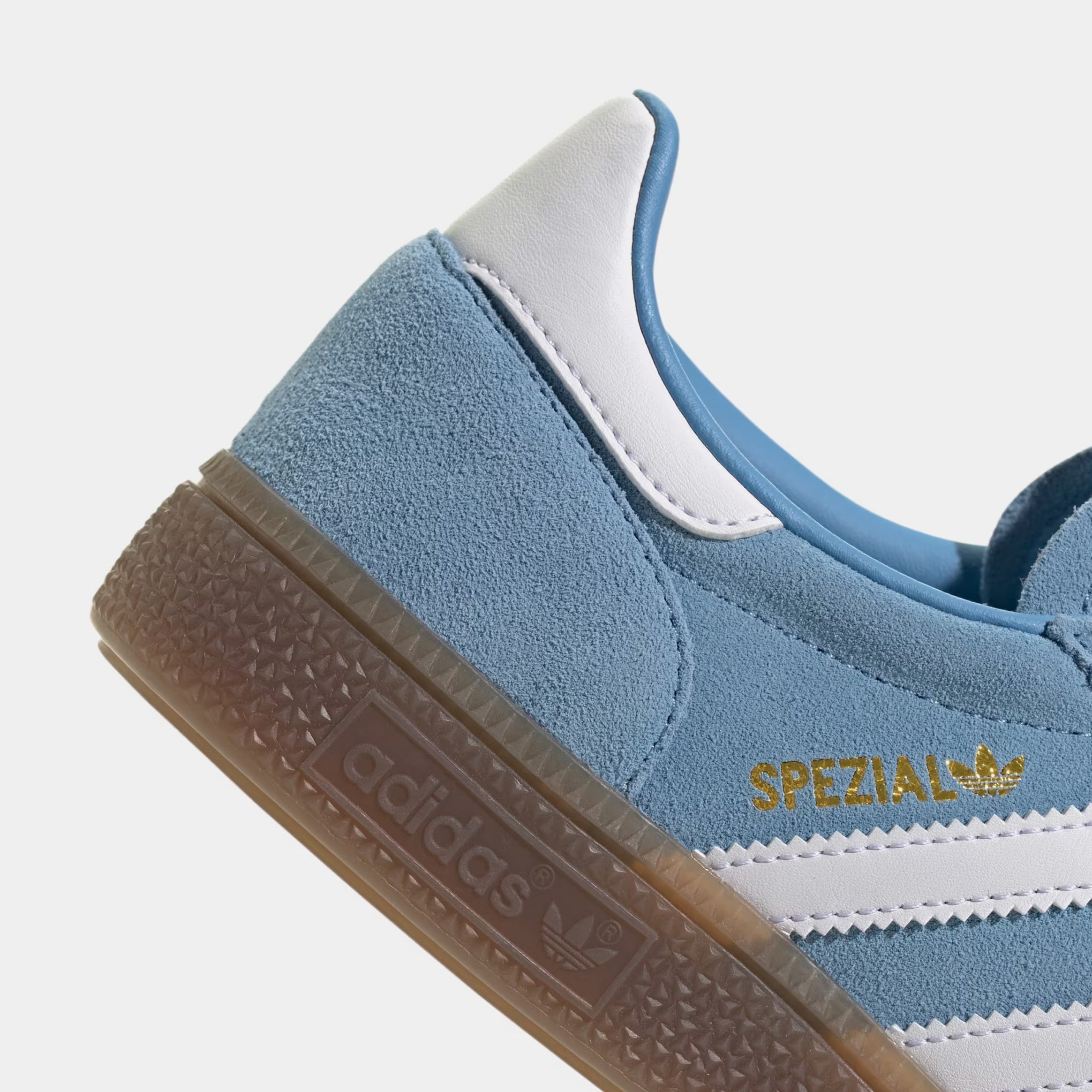 Handball Spezial Womens Lifestyle Shoes (Light Blue/Cloud White/Gum) - Image 5