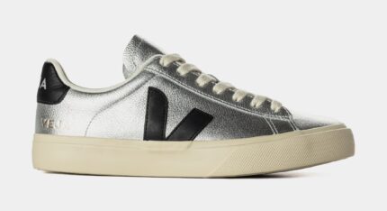 Campo Leather Womens Lifestyle Shoes (Silver/Black)