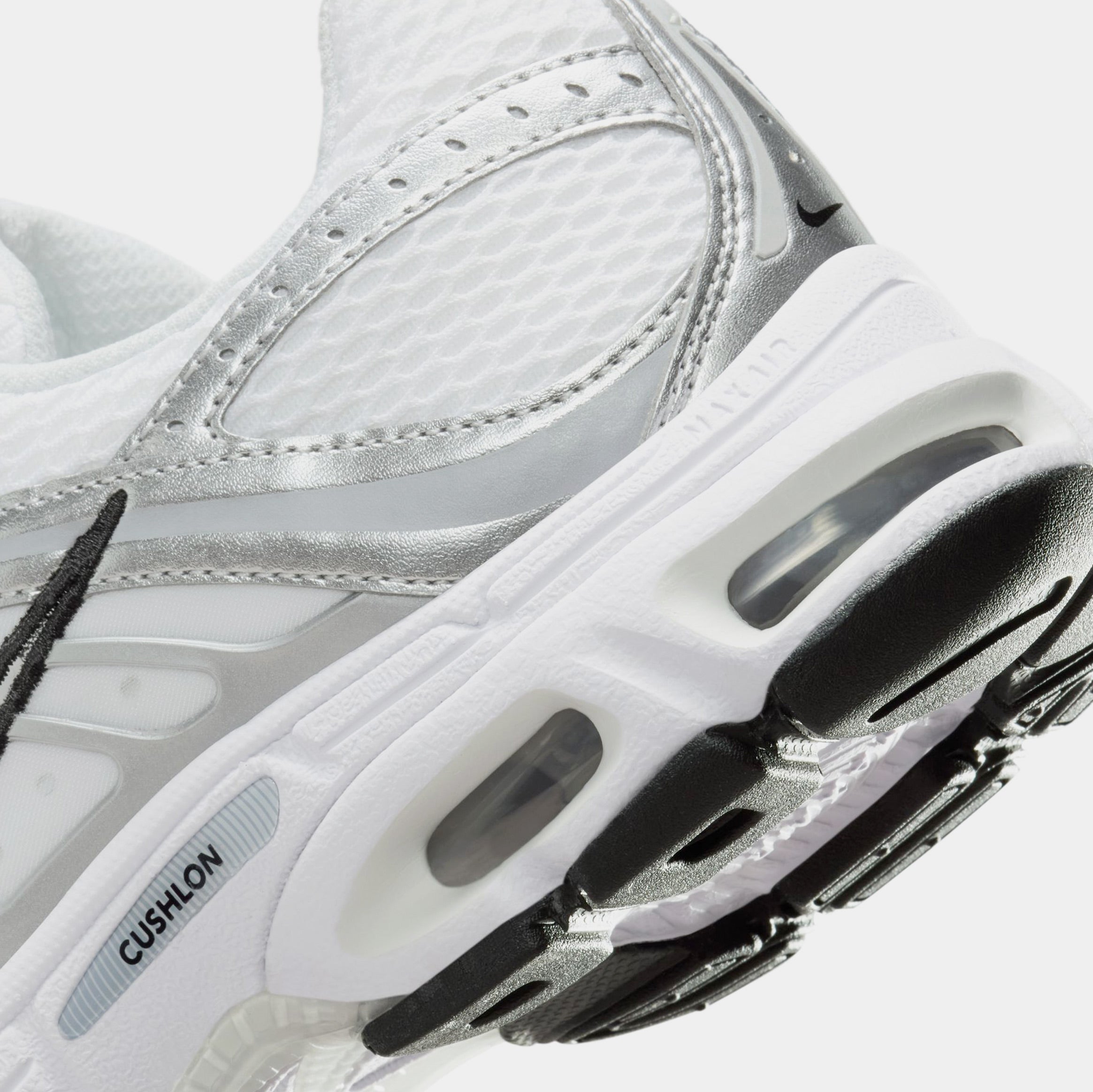 Air Max Moto 2K Womens Running Shoes (White/Metallic Silver/Black/Photon Dust) - Image 6