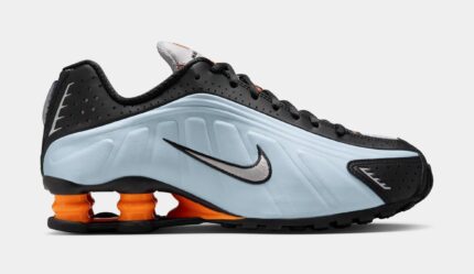 Shox R4 Womens Running Shoes (Blue Tint/Total Orange/Black/Metallic Silver)