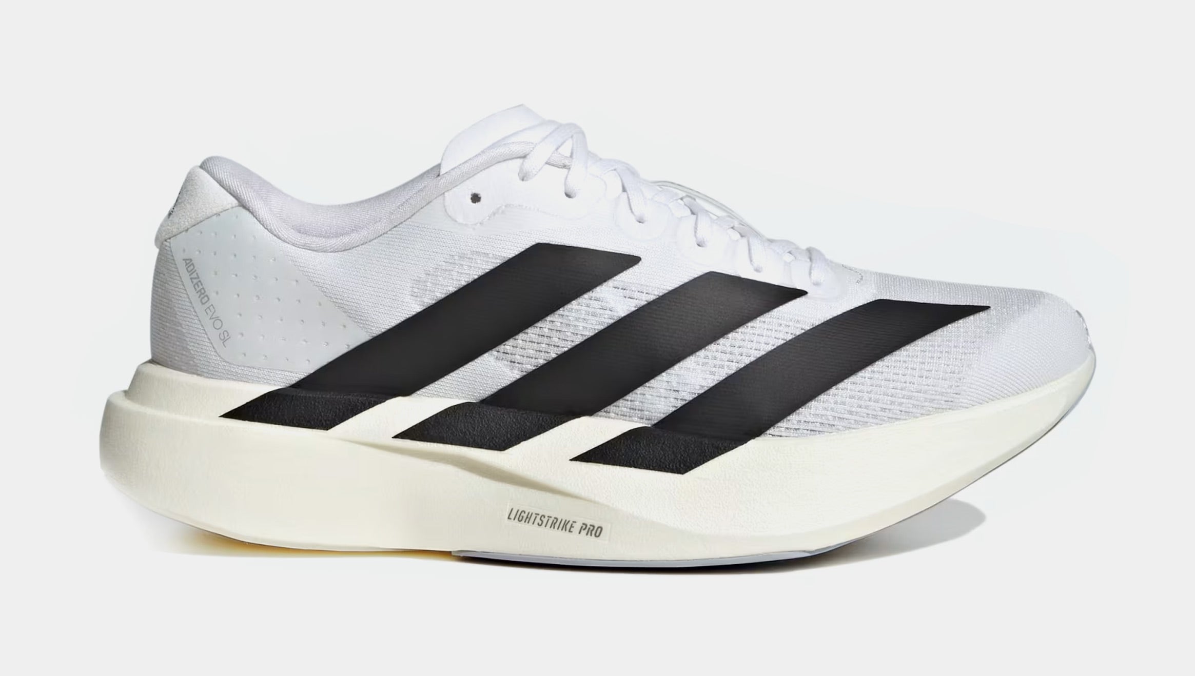 Adizero Eva Womens Running Shoes (Cloud White/Core Black/Cloud White)