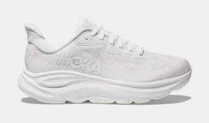 Clifton 10 Womens Running Shoes (White/White)