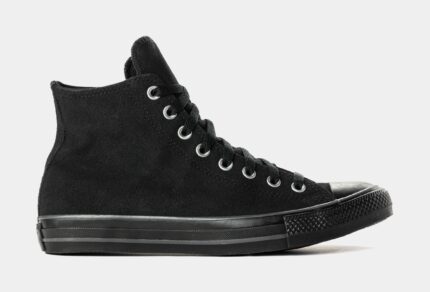 Chuck Taylor All Star High Black Suede Mens Lifestyle Shoes (Charm Black)