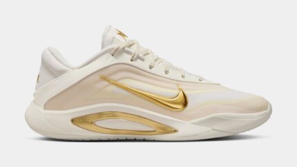 A'ja Wilson A'One Champagne Champion Womens Basketball Shoes (Sail/Metallic Gold/Sail)