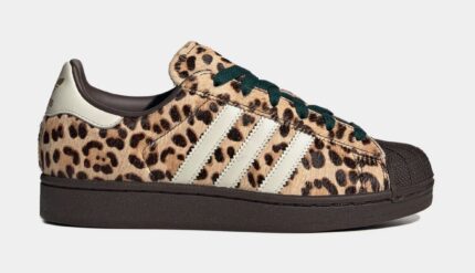 Superstar II Leopard Womens Lifestyle Shoes (Dark Brown/Ivory/Gold Metallic)