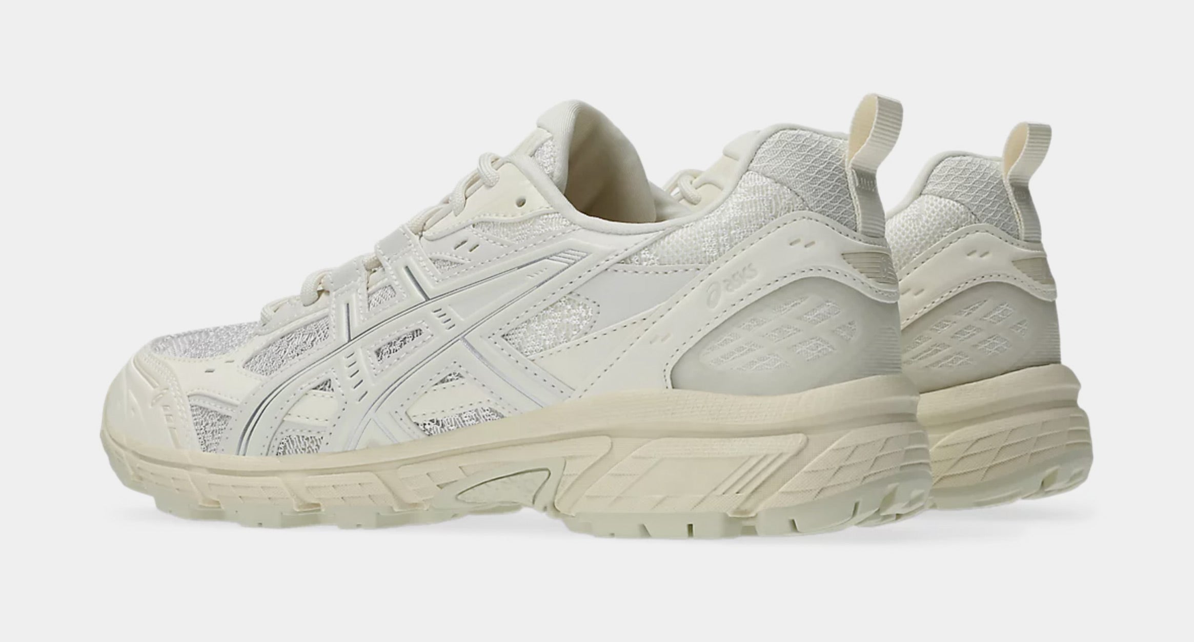 Gel Nunobiki Womens Running Shoes (Cream/Pure Silver) - Image 5