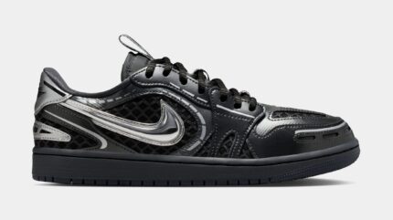 Air Jordan 1 Low Method of Make Womens Lifestyle Shoes (Black/Metallic Silver/White/Anthracite)