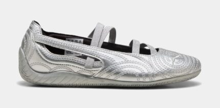 Puma x Wicked Speedcat Ballet Silver Slipper Womens Shoes (Puma Silver/Cool Mid Gray/Flat Dark Gray)