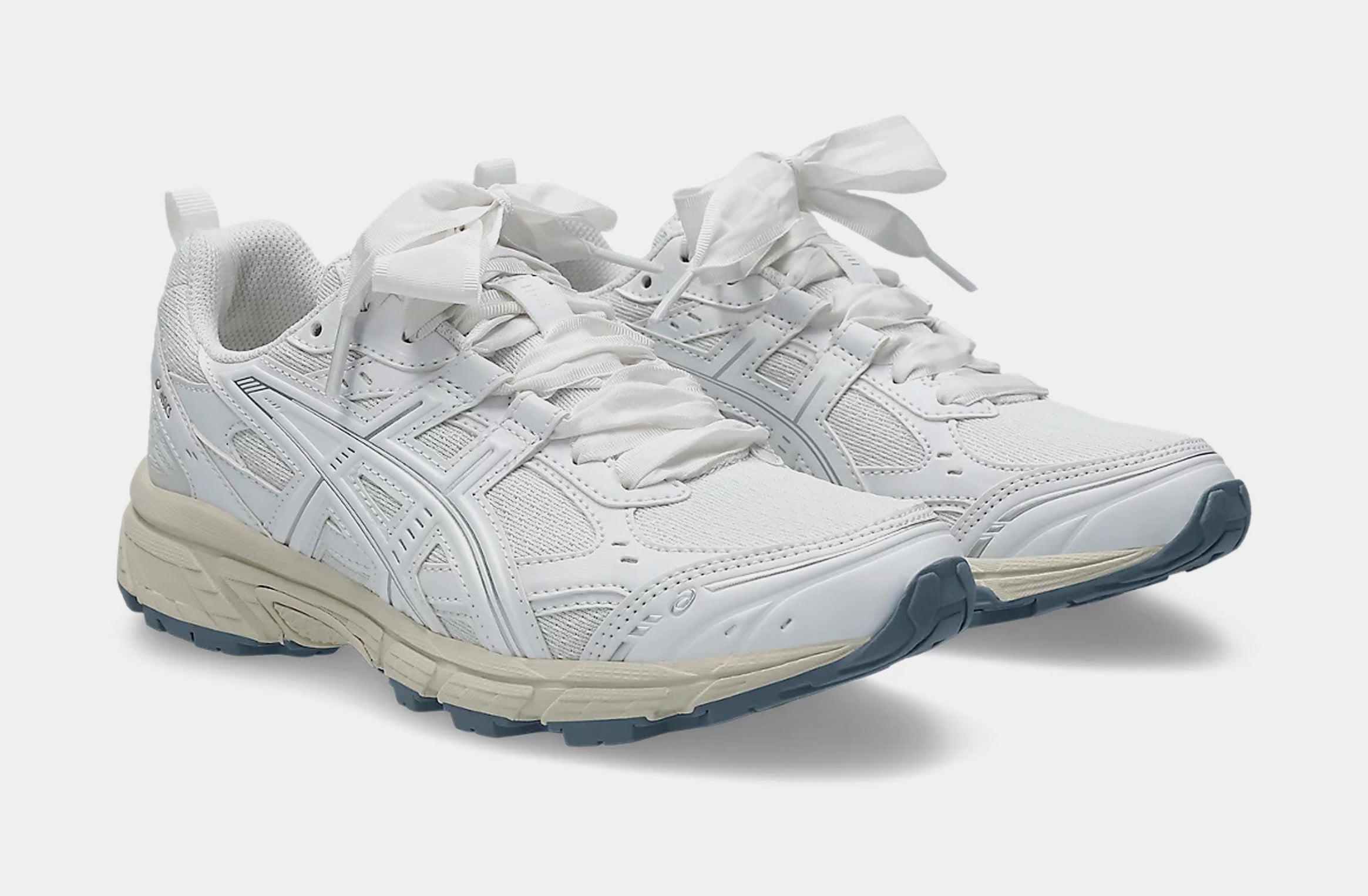 Gel Nunobiki Womens Running Shoes (White/Pure Silver) - Image 4