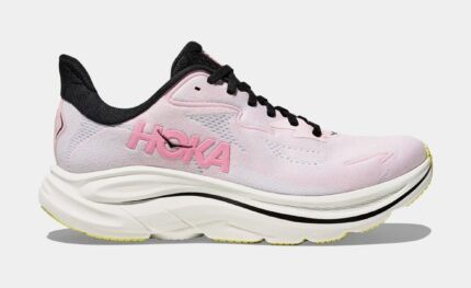 Clifton 10 Womens Running Shoes (Pink/White)