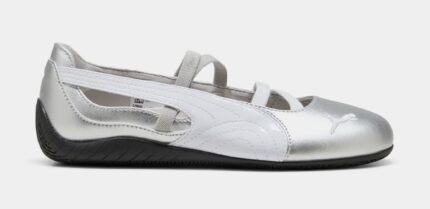 Speedcat Ballet Womens Lifestyle Shoes (Silver/White)