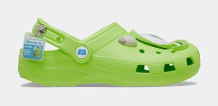 Disney and Pixar Monsters Inc Mike Classic Clog Mens Sandals (Green/White) Free Shipping