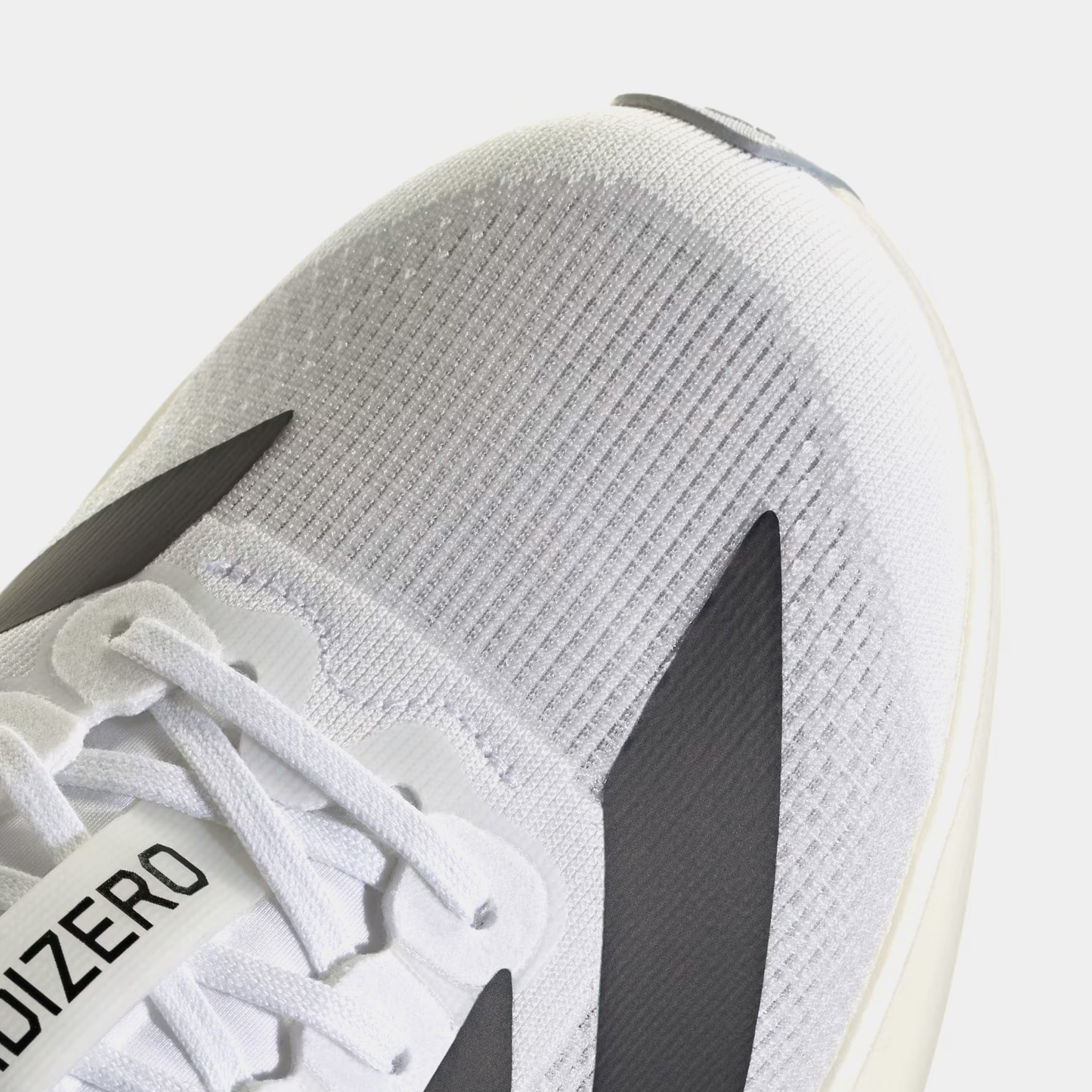 Adizero Eva Womens Running Shoes (Cloud White/Core Black/Cloud White) - Image 4