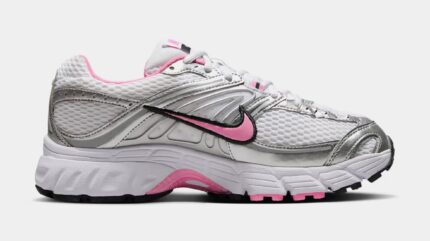Air Max Moto 2K Reflective Accents Womens Running Shoes (White/Metallic Silver/Black/Pink Spell)