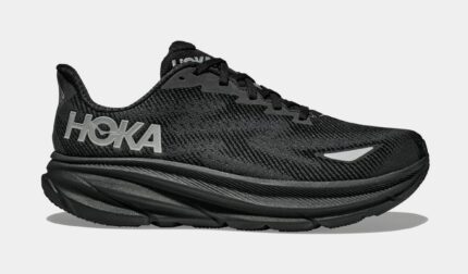 Clifton 9 GTX Mens Running Shoes (Black/Black)